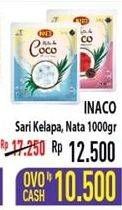 Promo Harga INACO Nata De Coco Cocopandan, Strawberry 1000 gr - Hypermart