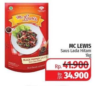 Promo Harga MC LEWIS Saus Blackpepper 1 kg - Lotte Grosir