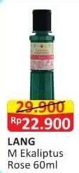 Promo Harga Cap Lang Minyak Ekaliptus Aromatherapy Rose 60 ml - Alfamart