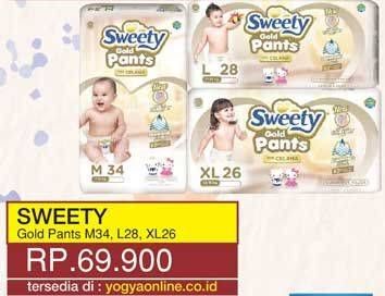 Promo Harga Sweety Gold Pants M34, L28, XL26  - Yogya