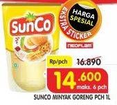 Promo Harga SUNCO Minyak Goreng 1000 ml - Superindo