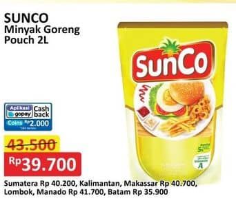 Promo Harga Sunco Minyak Goreng 2000 ml - Alfamart