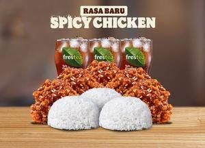 Promo Harga Burger King Paket Spicy 5  - Burger King