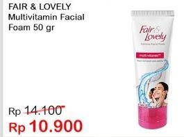 Promo Harga GLOW & LOVELY (FAIR & LOVELY) Multivitamin Facial Foam 50 gr - Indomaret