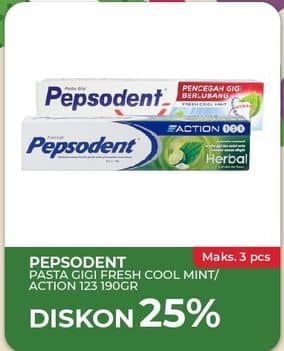 Promo Harga Pepsodent Pasta Gigi  - Yogya
