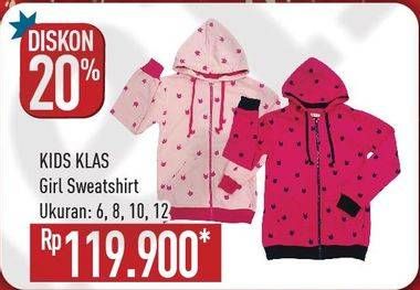 Promo Harga KIDS KLAS Girl Sweatshirt 6, 8, 10, 12  - Hypermart