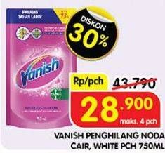 Promo Harga Vanish Penghilang Noda Cair Pink, Putih 750 ml - Superindo