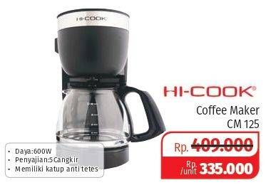 Promo Harga HICOOK Coffee Maker CM 125  - Lotte Grosir