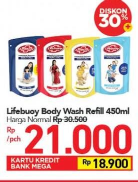 Promo Harga LIFEBUOY Body Wash All Variants 450 ml - Carrefour
