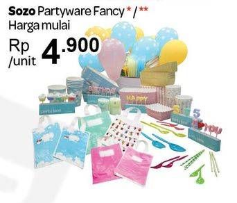 Promo Harga SOZO Partyware Fancy  - Carrefour