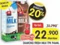Promo Harga Diamond Fresh Milk TPK 946ml All Variants 946 ml - Superindo