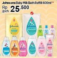 Promo Harga JOHNSONS Baby Milk Bath 400 ml - Carrefour
