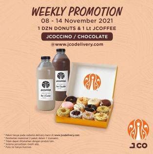 Promo Harga JCOCCINO/CHOCOLATE + JCO DONUTS  - JCO