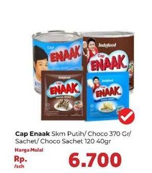 Promo Harga CAP ENAAK Susu Kental Manis Putih, Chocolate 370 g/ Sachet, Choco Sachet 40 g  - Carrefour
