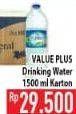 Promo Harga VALUE PLUS Air Mineral 1500 ml - Hypermart
