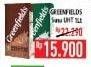 Promo Harga GREENFIELDS UHT Choco Malt, Full Cream 1000 ml - Hypermart