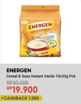 Promo Harga Energen Cereal Instant Vanilla per 10 sachet 30 gr - Indomaret