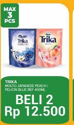Promo Harga Molto Trika Floral Bliss, Japanese Peach 400 ml - Yogya