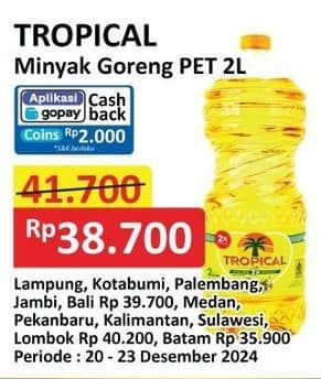 Promo Harga Tropical Minyak Goreng 2000 ml - Alfamart