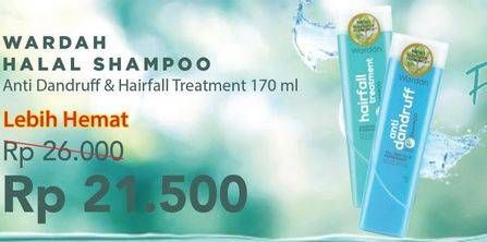 Promo Harga WARDAH Shampoo Anti Dandruff, Hair Fall 170 ml - Alfamart