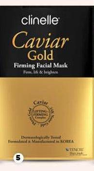 Promo Harga CLINELLE Caviar Gold Facial Mask Sheet 25 ml - Guardian
