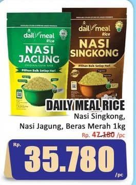 Promo Harga Daily Meal Eats Beras Nasi Singkong, Nasi Jagung, Beras Merah 1000 gr - Hari Hari
