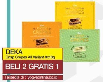 Promo Harga DUA KELINCI Deka Crepes All Variants per 8 pouch 18 gr - Yogya
