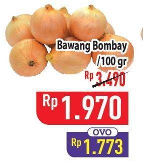 Promo Harga Bawang Bombay per 100 gr - Hypermart