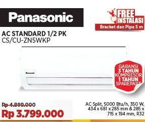 Promo Harga Panasonic CS/CU-ZN5WKP  - COURTS