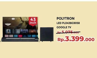 Promo Harga Polytron PLD43BG9058  - Yogya