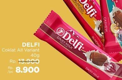 Promo Harga Delfi Chocolate All Variants 50 gr - LotteMart