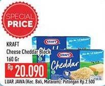 Promo Harga KRAFT Cheese Cheddar 160 gr - Hypermart