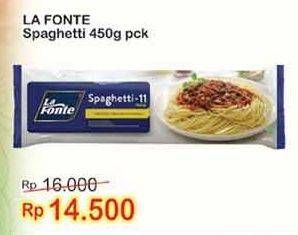 Promo Harga LA FONTE Spaghetti 450 gr - Indomaret