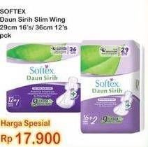 Promo Harga Softex Daun Sirih 29cm, 36cm 13 pcs - Indomaret