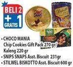 Promo Harga BISKOTTO / SNIPS SNAPS / CHOCO MANIA Biscuits  - Hypermart