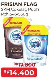 Promo Harga FRISIAN FLAG Susu Kental Manis Cokelat, Putih 560 gr - Alfamart