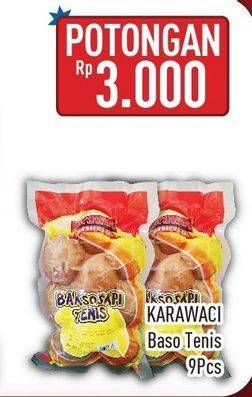 Promo Harga KARAWACI Baso Tennis 9 pcs - Hypermart
