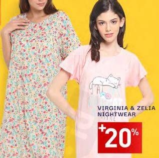 Promo Harga VIRGINIA/ZELIA Nightwear  - Carrefour