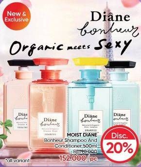 Promo Harga Moist Diane Bonheur Shampoo All Variants 500 ml - Guardian