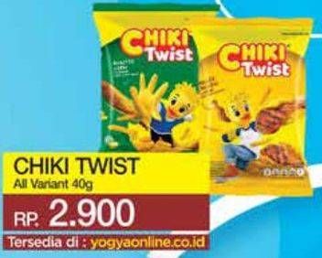 Promo Harga CHIKI TWIST Snack All Variants 40 gr - Yogya