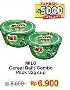 Promo Harga MILO Cereal Balls 32 gr - Indomaret