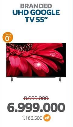 Branded LED TV  Diskon 13%, Harga Promo Rp6.999.000, Harga Normal Rp8.099.000, Cicilan Rp. 1.166.500 x 6