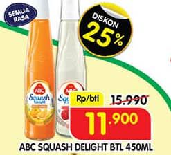 Promo Harga ABC Syrup Squash Delight All Variants 460 ml - Superindo