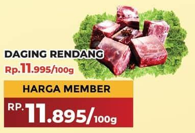 Promo Harga Daging Rendang Sapi per 100 gr - Yogya