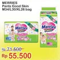 Promo Harga Merries Pants Good Skin M34, L30, XL26  - Indomaret