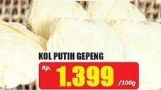 Promo Harga Kol Putih Gepeng per 100 gr - Hari Hari