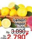 Promo Harga Lemon Import per 100 gr - LotteMart