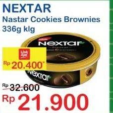 Promo Harga NABATI Nextar Cookies Brownies Choco Delight 336 gr - Indomaret