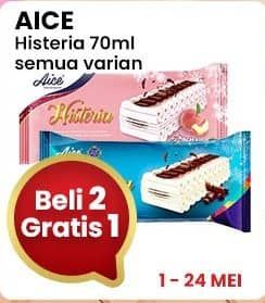 Promo Harga Aice Ice Cream Histeria Vanila All Variants 70 ml - Indomaret