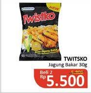 Promo Harga TWISTKO Snack Jagung Bakar per 2 pouch 30 gr - Alfamidi
